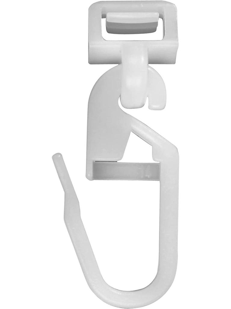 Little Wings 34mm Silent PVC Curtain Track Roller Hook with Ball Bearings