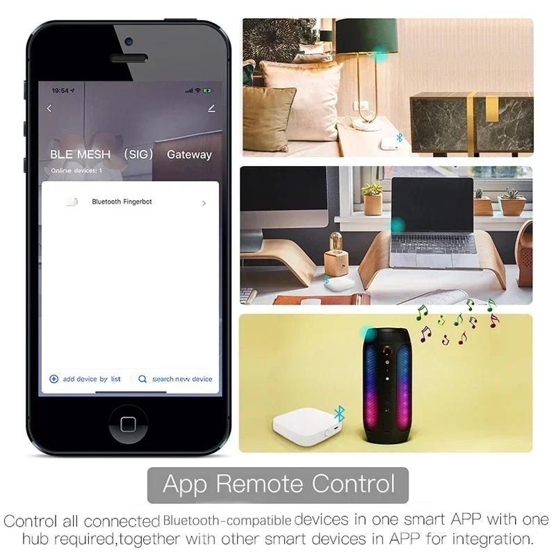 Smart WiFi Bluetooth-Compatible Gateway Hub Smart SIG Mesh, Tuya Smart Life APP Remote Voice Control Work with Alexa Google Home