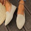 Women's Solid Color Mesh Flat Shoes, Shallow Mouthed Lightweight Soft Sole Casual Shoes, Breathable Low Top Shoes