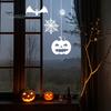 Outdoor Halloween Sticker Static Window Clings, Removable Ghost Pumpkin Bat Spider Web Stickers, No Residue Decal Self-Adhesive Glass Decor,