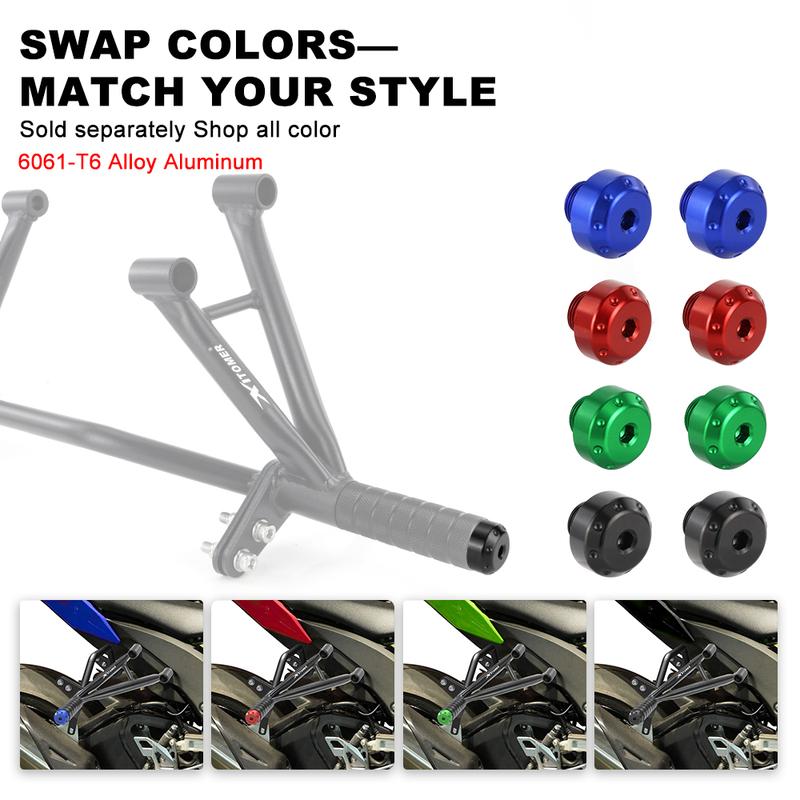 Motorcycle Rear Footrests Subcage For Kawasaki Ninja ZX-10R 2011-2025 ZX-10RR 2021-2025 Passenger Peg Support Stunt Protection