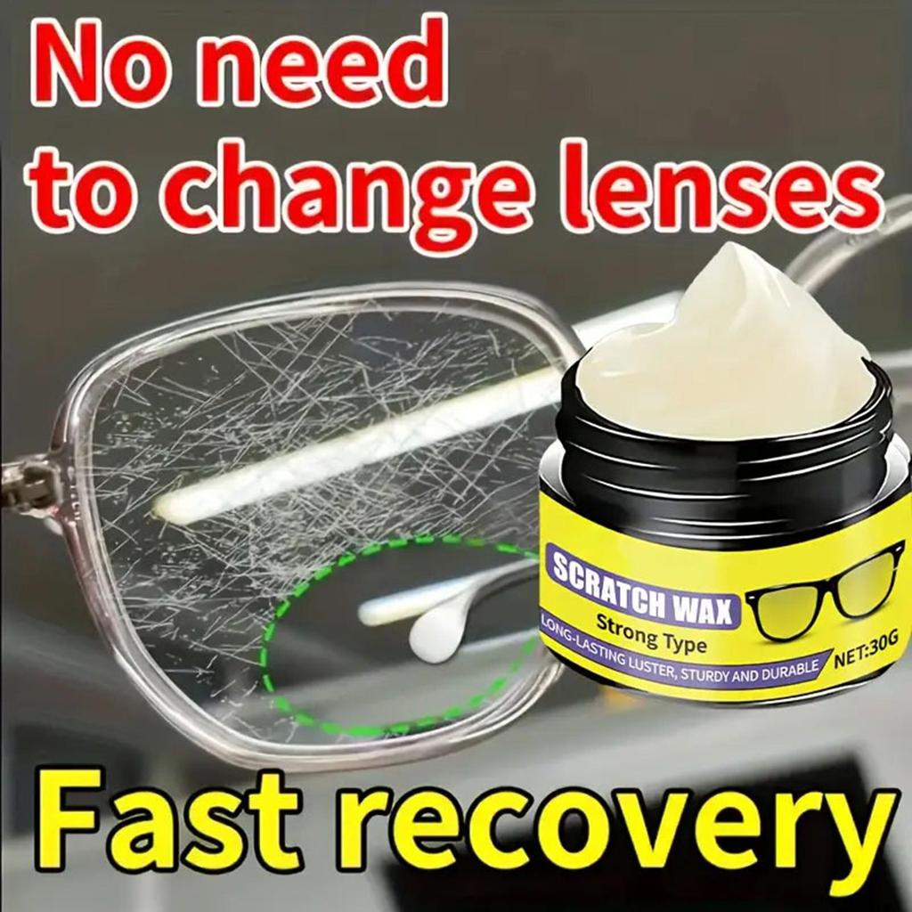 Eyeglass Scratch Remover 30g Lens Scratch Remover Eyewear Lens Grinding Repair Cleaner for Home School Office Road Trip Outgoing