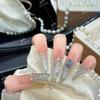 Elegant Rhinestone Handmade Press-On Nails - K2024