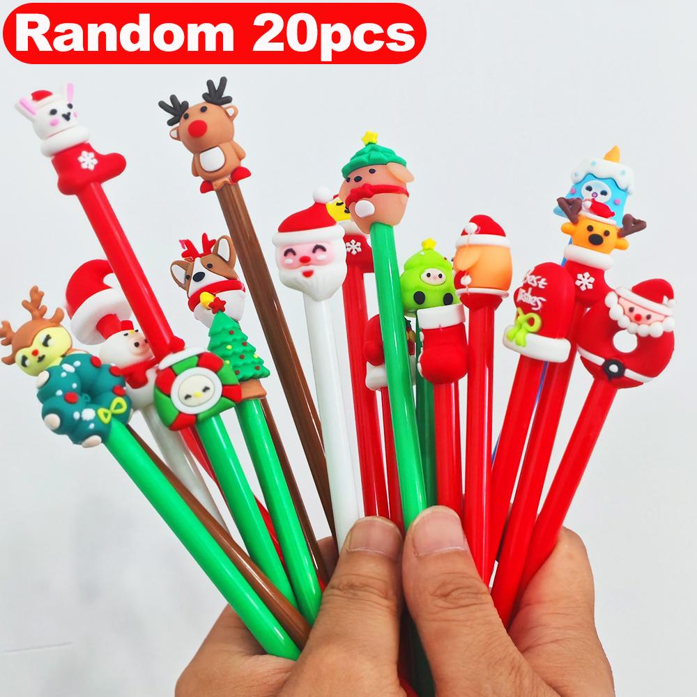 

Набор ручек для рождественского подарка, разные стили, гелевые ручки с плавным письмом и быстрой сушкой для друзей, семьи, студентов 20PCS
