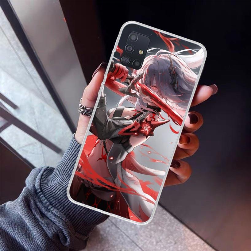 Honkai Star Rail Acheron Phone Case For Samsung Galaxy A52 A51 A50S A32 A22 A12 A02S A72 A71 A31 A70 A30S Note 20 Ultra 10 Plus