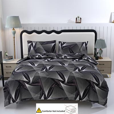 Geometrische Abstracte Beddengoedset Moderne Minimalistische 3D Geprinte Dekbedovertrek Set Zacht Enkel Dubbel Formaat Bed Voor Verjaardagscadeau Huis
