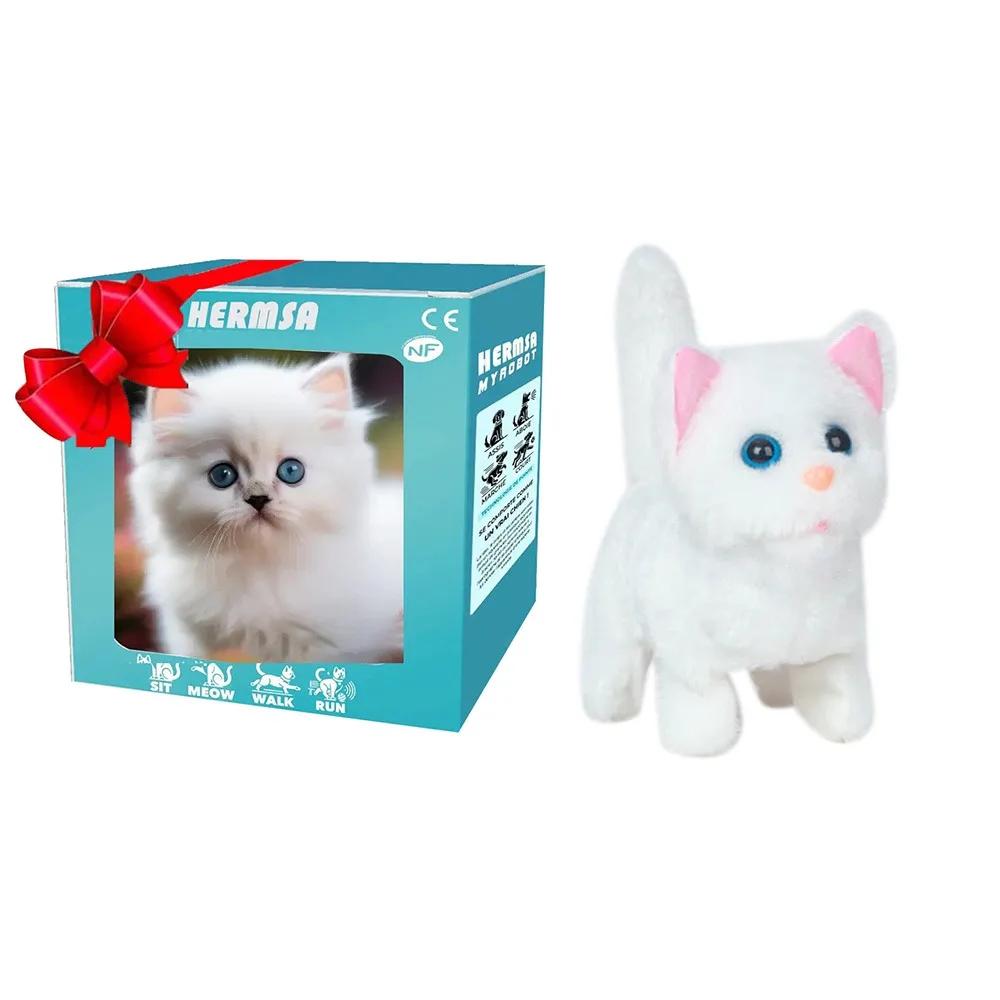 Fashion Plush Robot Puppy Interactive Walking Simulated Puppy Barking Tail Wagging Educational Gift Chilren