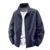 Men's 2025 Plus Size Thin Casual Jacket - Breathable Stand Collar for Spring & Autumn