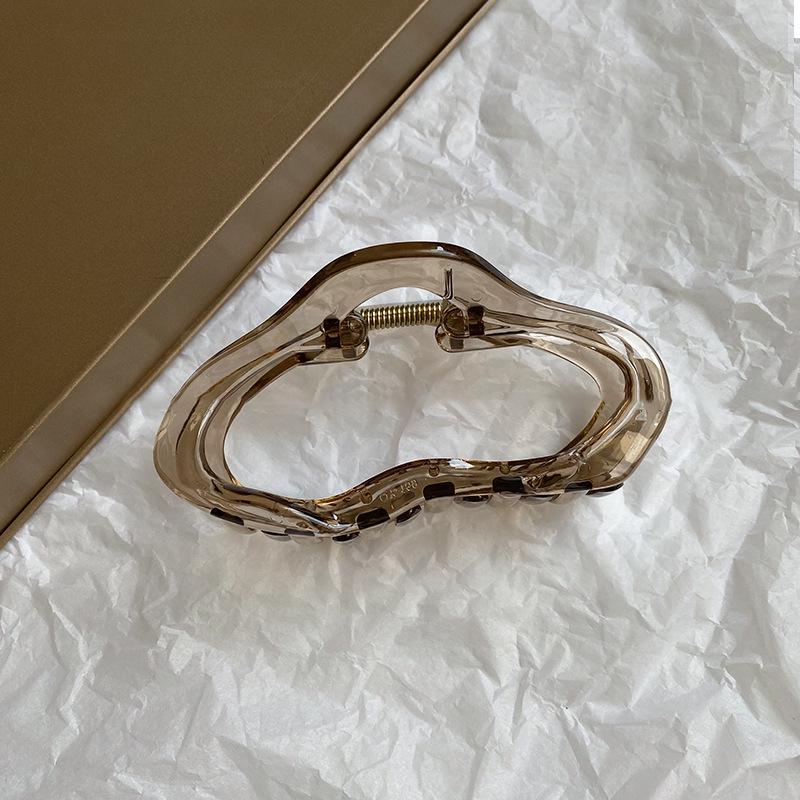 High-End Transparente Haarklammer mit Haifischzahn für dickes Haar - Großes Damenaccessoire