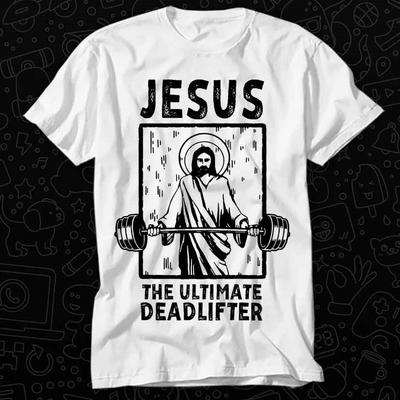 Jesus Der Ultimative Kreuzheber Fitnessstudio Training T-Shirt 564