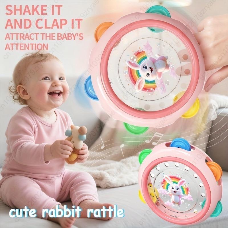 Non-Toxic Handheld Tambourine | Hand Percussion Instrument For Music Education Gifts And Grasp Rattle Music Education Party Gift