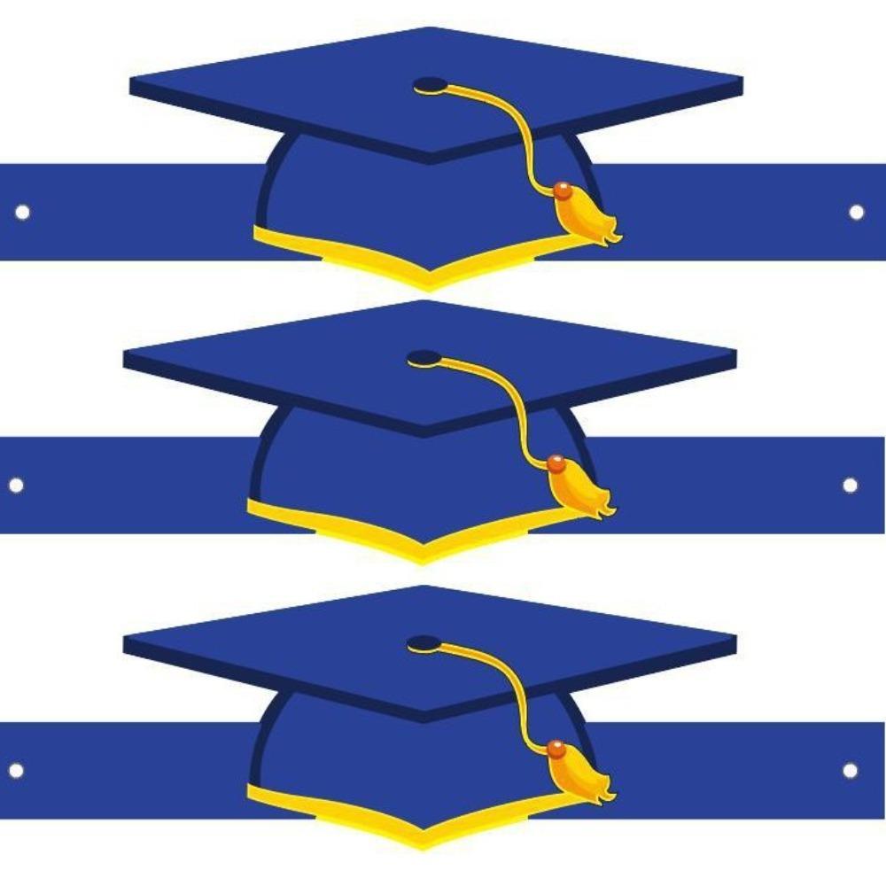 

10pcs Cute Doctor Paper Hat DIY Party Headwear Funny Graduation Hat School Ceremonies синий