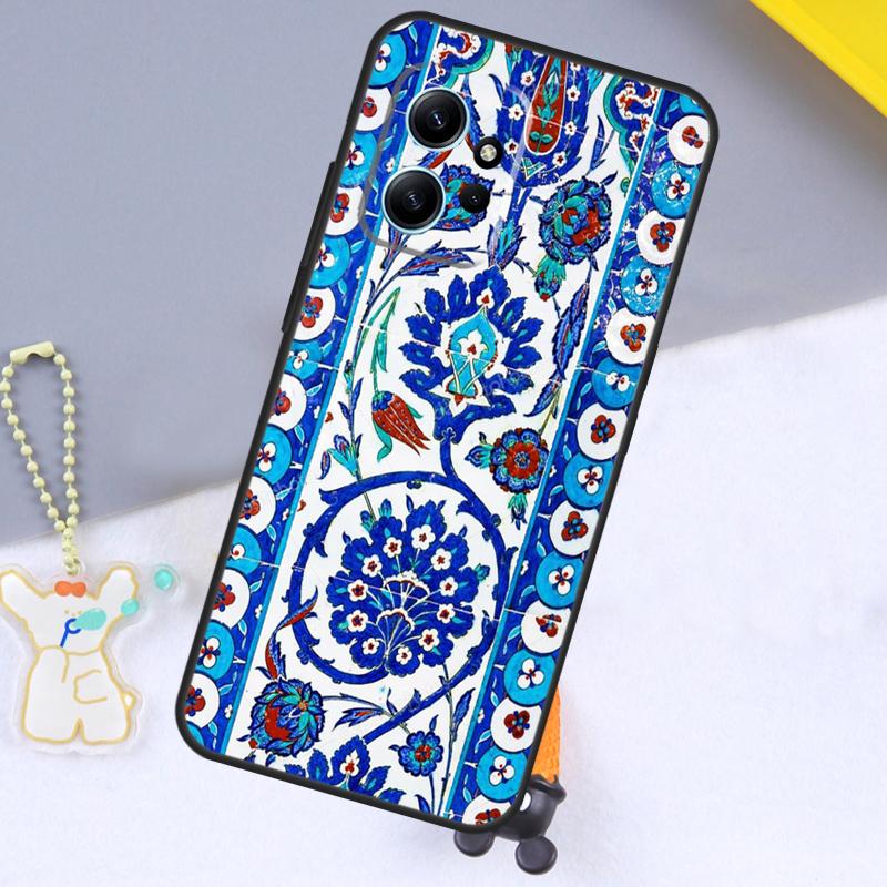 

Ancient Floral Tiles Case For Xiaomi Redmi Note 11 9 10 12 13 14 15 Pro Plus Cover For Redmi 14C 10C 13C 12C 15C Redmi Note 10 4G