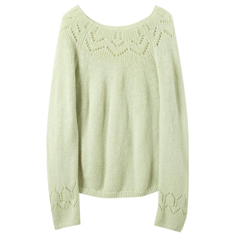 Women's Hollow-Out Knit Pullover Sweater