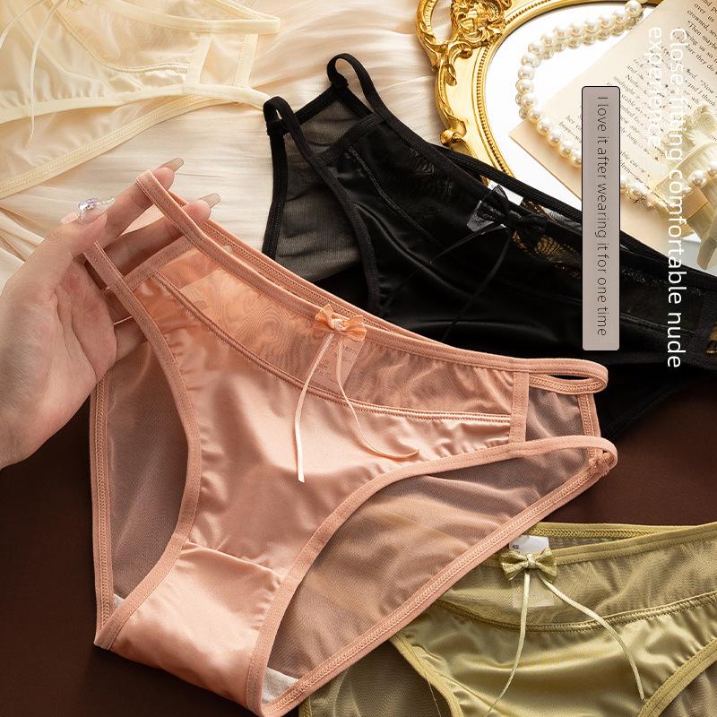 Women's Low Waist Lace Cotton Briefs