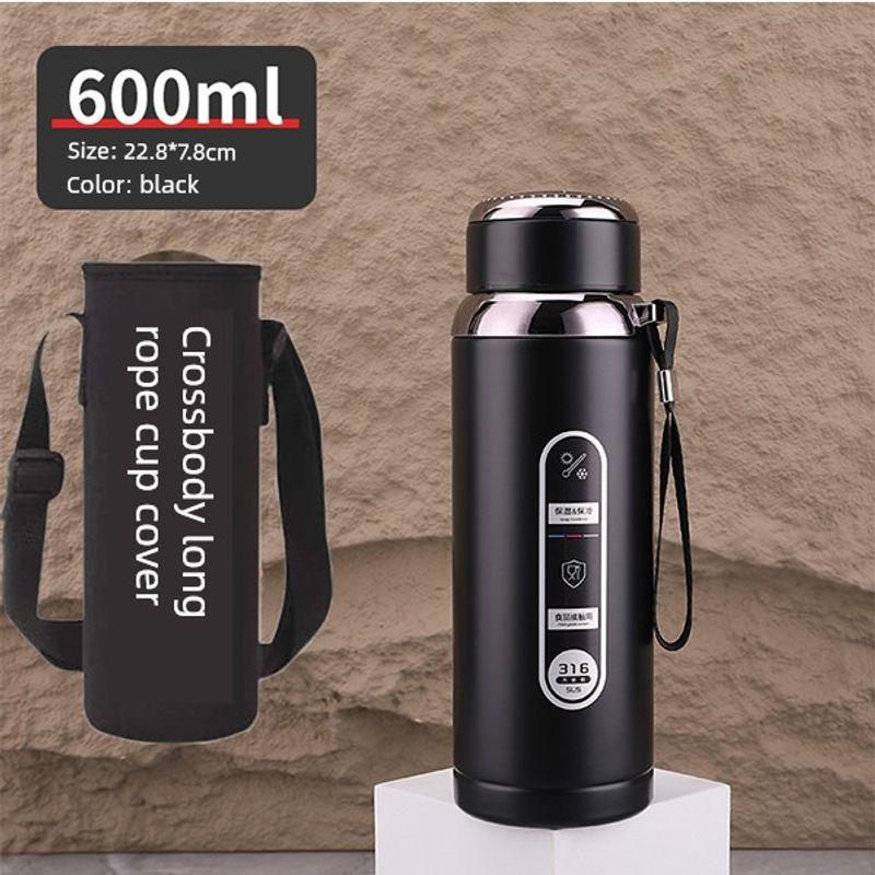 316 Steel Large-Capacity Thermos Cup for Men and Women with Filter Tea Cup Adult Business Portable Large Cup Gift Cup 600