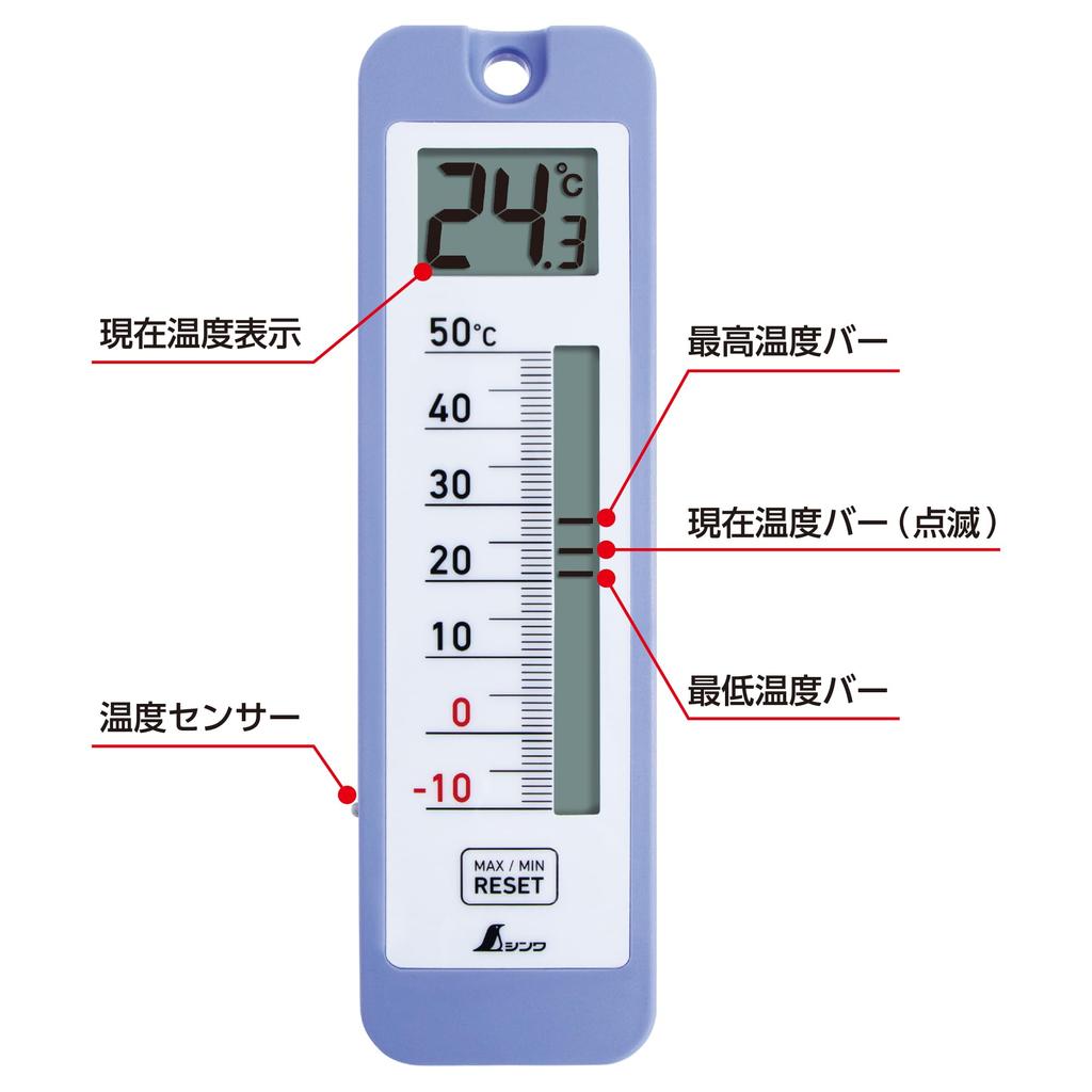 Shinwa Sokutei Digitální teploměr D-10, Minimální vodotěsný typ 73043