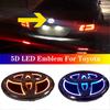 1PC for Corolla Reiz PRADO Yaris LANDCRUIS Camry Vios Highlander LVALON 5D Car Front Grille Trunk Logo LED Light Retrofit