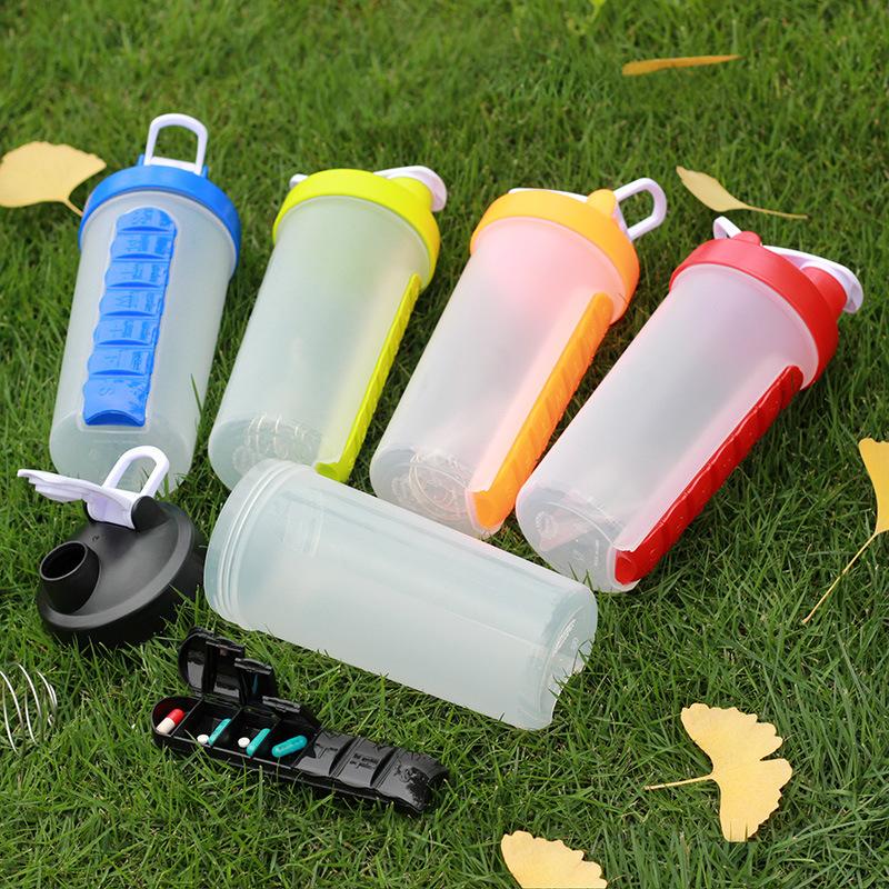 Shaker Cup With Handle Sports Fitness 7 Days 7 Days Medicine Box Shaker Cup