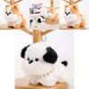 Plush Dog Keychain With Pearl Chain For Girls Gift And Bag Decoration