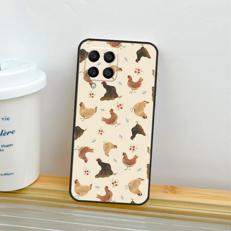 Chicken Pattern Case For Samsung Galaxy M21 M31 M11 M13 M54 M34 M14 M56 M36 M16 M53 M32 M52 M35 M55 M15 M06