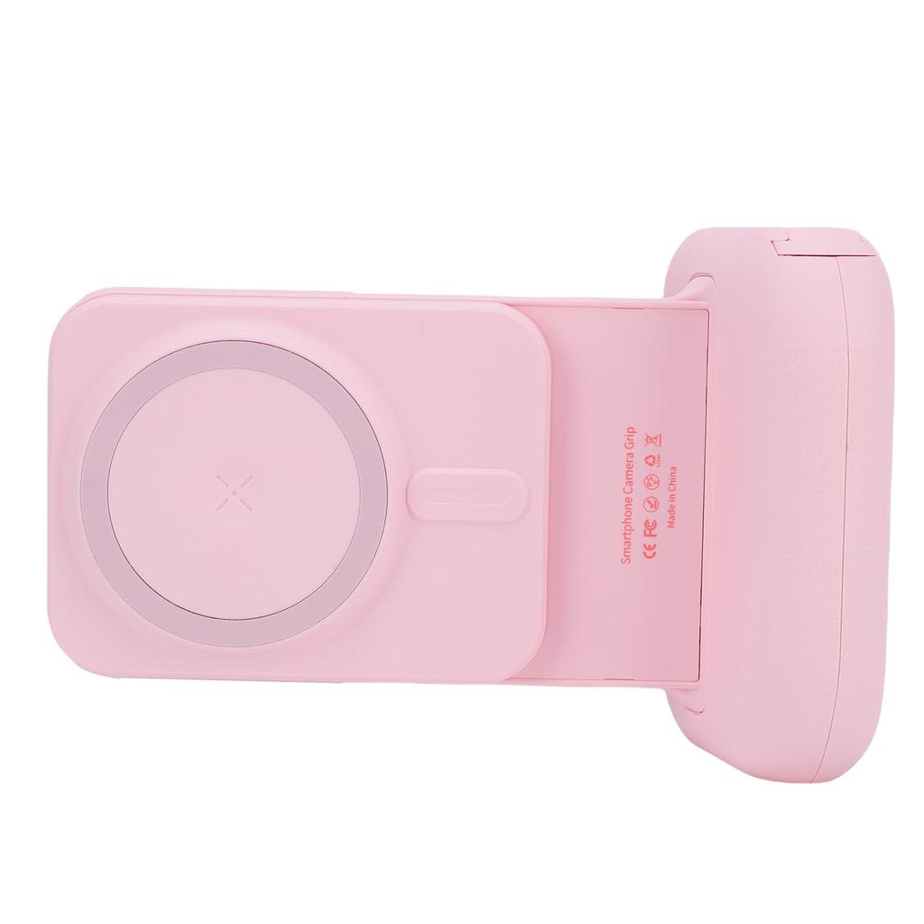 Magnetic Phone Camera Grip with Bluetooth Shutter Remote Cold Shoe Mount 1 4in Screw Expandable Phone Camera Handle