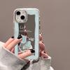 Fresh Simple Beautiful Flower Mirror Phone Case For IPhone 17e 16e 17 14 15 16 13 12 11 Pro Max Plus Air Shockproof Trendy Cover