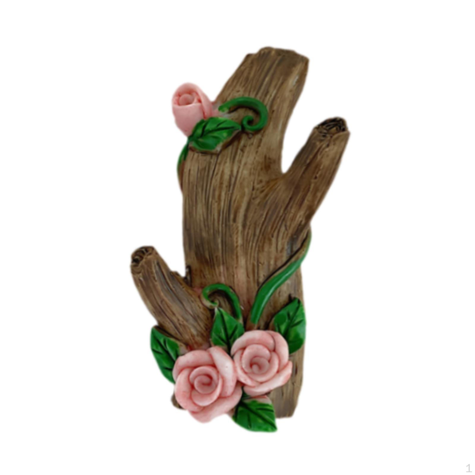 

Resin Wall Hook Coat Simulated Tree Branch Stable Towel Hanger Space Saving коричневий