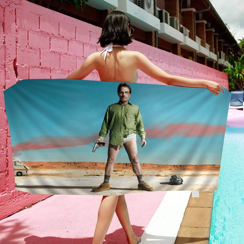 TV Play Breaking Bad Anime Beach Swimming Towel Soft Absorbent Washcloth Children's Gifts For Kids Travel Camping Gym
