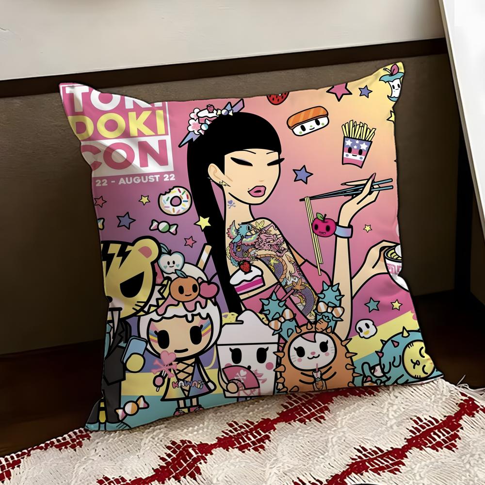 TTokidoki Cushion Cover Reversible Soft Durable Pillow Cover Home  Car MultiScene Use for Daily Comfort
