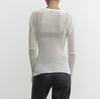 Neck Sleevewhite Long Round Women Elegant Striped See Through Outfits Tshirts Tees Skinny Club Tops