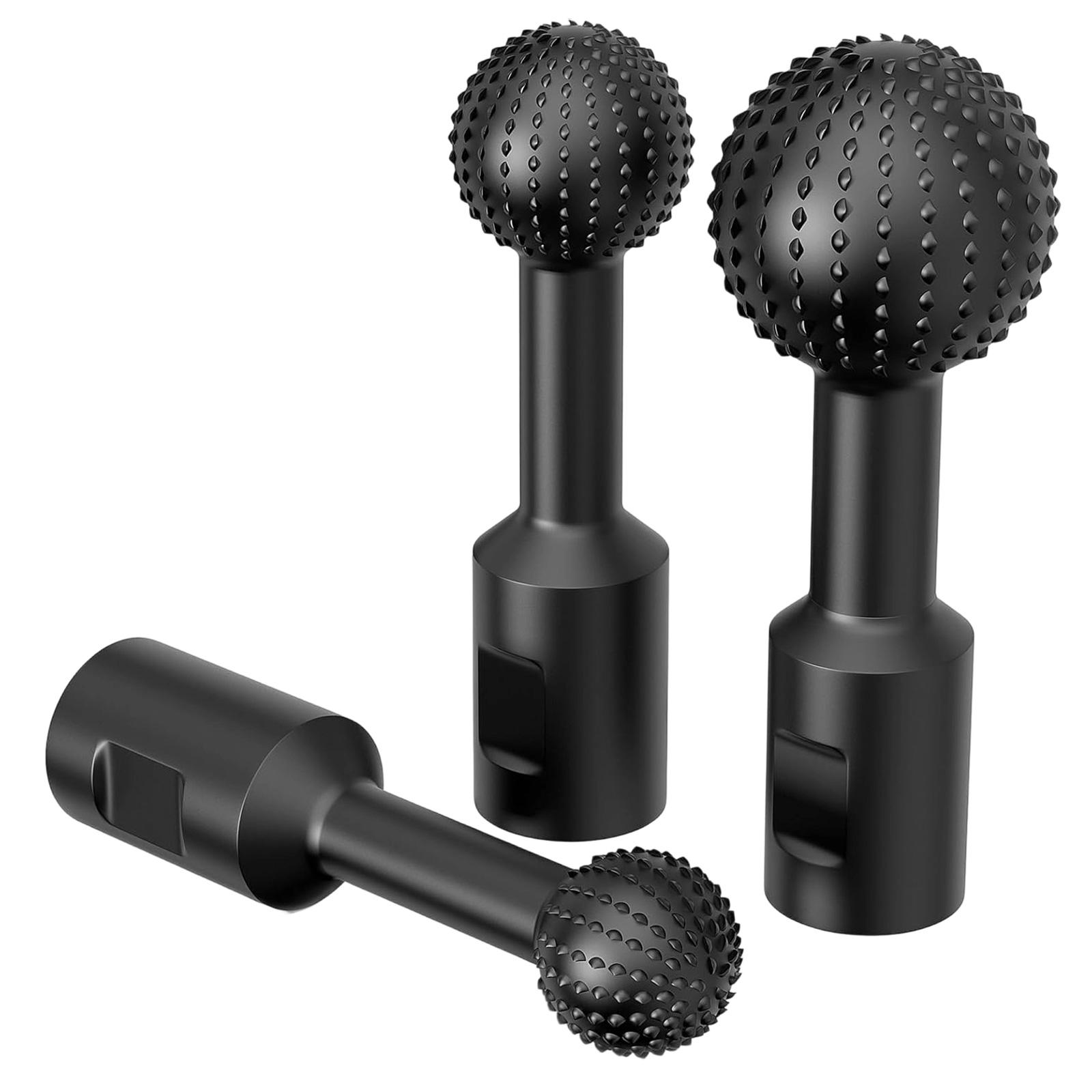 

3pcs Spherical Rotary Burrs Aggressive Cutting Action Efficient Material Removal in Wood Carving For Angled Grinder Tool 1