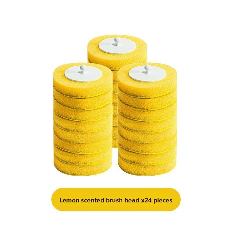 Sponge Disposable Household Toilet Brush Replacement Heads With Fragrance Set