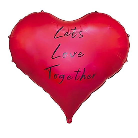 Balónek ve tvaru srdce Valentýnská narozeninová párty Výročí zásnuby Svatební výzdoba Pojďme se spolu milovat Všechno nejlepší k narozeninám Tisk balónu Foto rekvizita