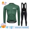 Winter Cycling Clothing 2026 Men's Long Sleeves Cycling Jersey Set Winter Thermal Fleece Road Bike Cycling Clothing