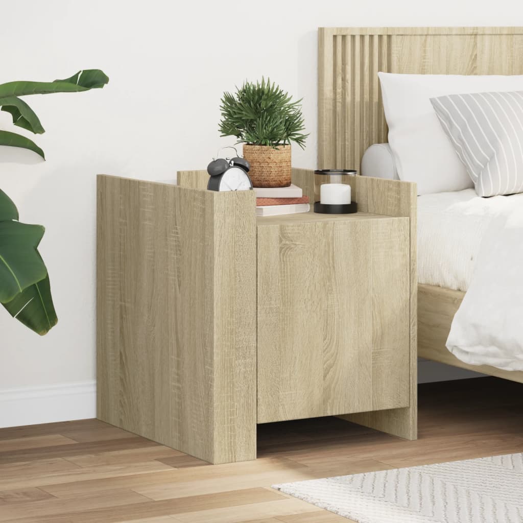 Nightstand Sonoma Oak 45x50x50 cm Particleboard
