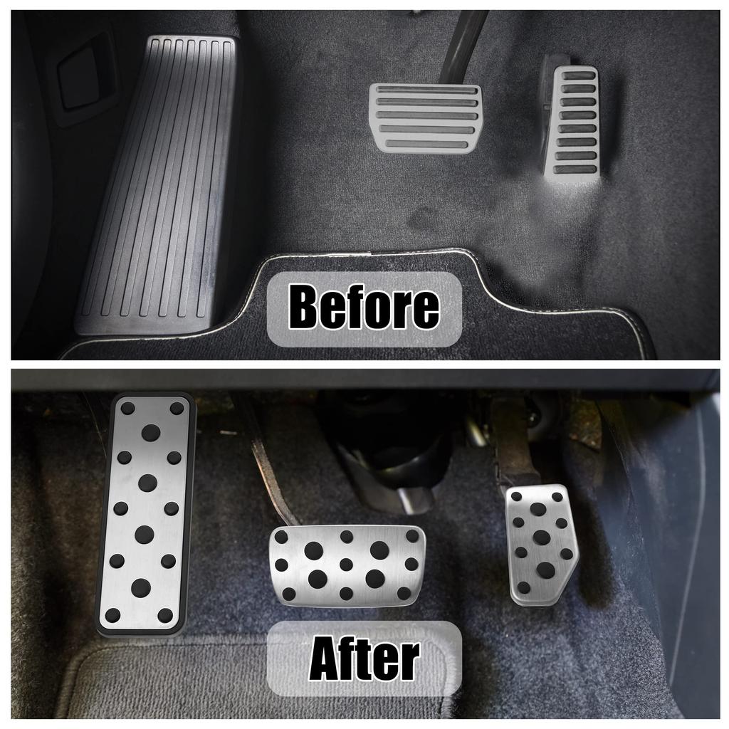 X AUTOHAUX Foot Pedal Brake Gas Pedal Pad Footrest Pedal Anti-Slip Foot Pedal Pad
