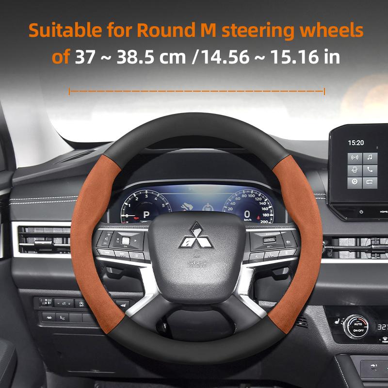 Applicable to Mitsubishi steering wheel covers: Outlander 3, XL, L200, Lancer 2009, X 9, 10, Asx, Pajero Tr4, Mirage G4,