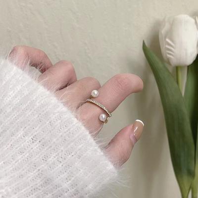 Εξαιρετικό Κορεάτικο Χειροποίητο Γυναικείο Νέας Σχεδίασης Δαχτυλίδι Δακτύλου με Μοντέρνο και Τρέντι Άνοιγμα Ρυθμιζόμενο