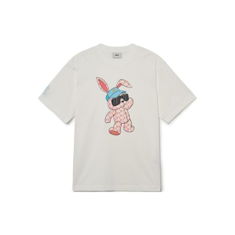 MLB SS23 Set-in Sleeve T-Shirt Unisex White 3ATSQ0131-50CRS XL