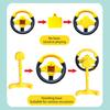 Passenger Seat Steering Wheel Toy with Music Light Kids Car Driving Simulation