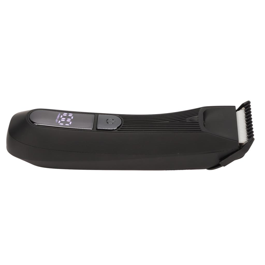 Körperhaartrimmer R-förmiger Schneidkopf Wasserdicht Elektrischer Herrenhaarschneider mit Beleuchtung