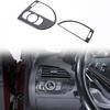 Soft Carbon Fiber Dashboard Side Air Vent Trim Sticker For BMW 6 Series 2004-10