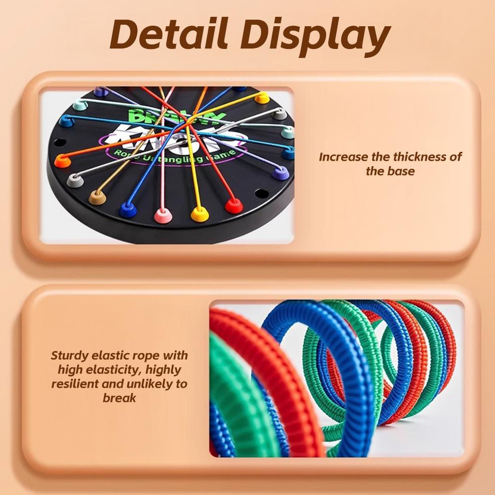 Twisted Ropes Puzzle Logic Thinking Training Tangle Puzzle Game Family Party Games Parent-Child Interaction Toy