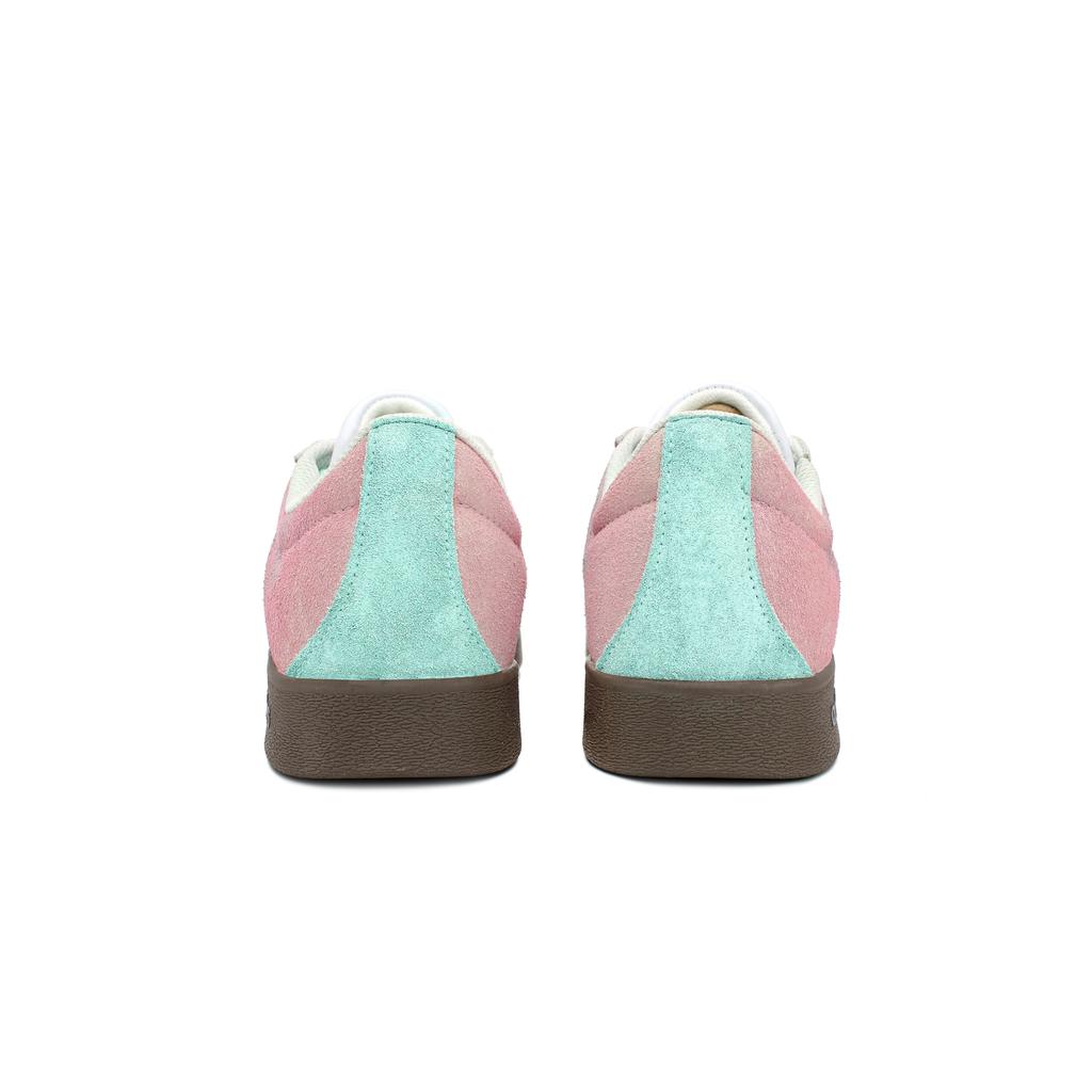 Adidas VL COURT 2.0 Dream Mirror Garden Wear resistant And Lightweight Low top Skateboard Shoes Pink Green Silver HQ1802(Team629-)