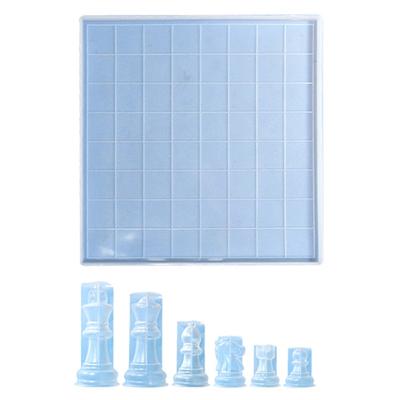 Schach Epoxidharz Formen Große Schachform Schach Silikonformen Schachfiguren Formen Set Handgefertigte Materialien für DIY Kunsthandwerk