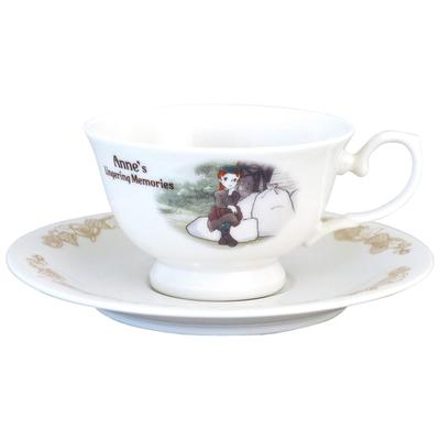 Kaneshotouki Anne of Green Gables Cup & Saucer 250ml Made In Japan Microwave & Dishwasher Safe Porcelain 165793 (Japan Domestic Version)