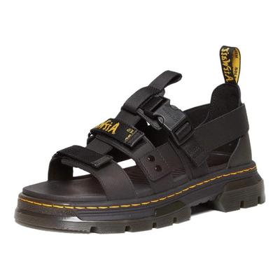Lederstoff Bequeme Lässige Strandsandalen Unisex-Sandalen Schwarz 31574001