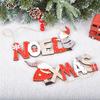 1 Pcs 23*13CM Wooden Santa Claus Letter Hanging Door Hanging Christmas Tree Party For Home Door Xmas Tree Pendants
