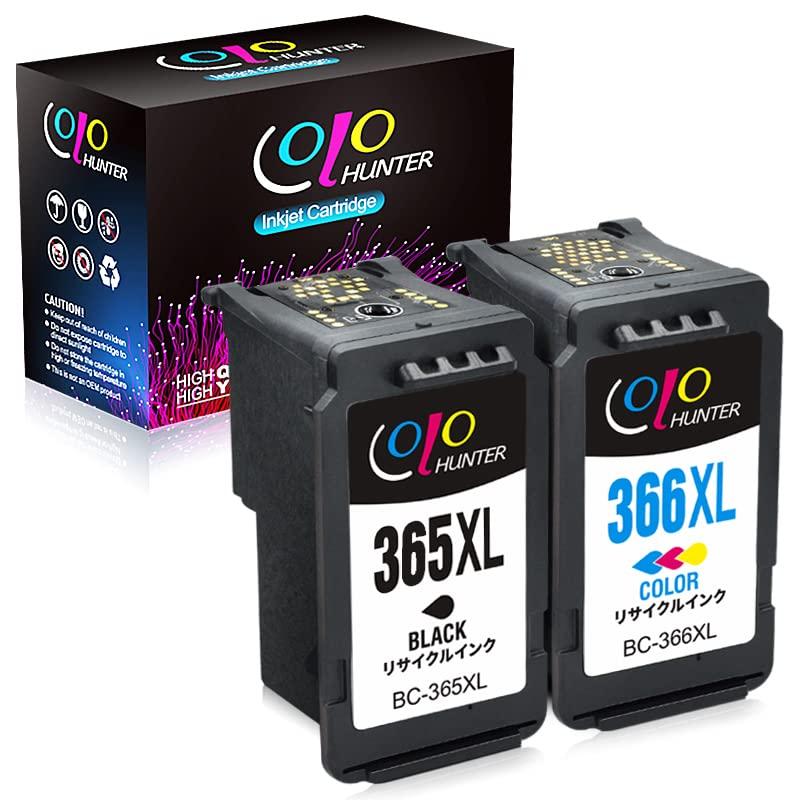 

Colohunter Canon Ink High with Remaining Capacity Compatible with PIXUS TS3530 BC-365XL + BC-366XL (Black + Color) Cartridges, 2-Pack, 365+366, чорний